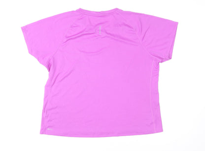 Puma Womens Pink XL DryCELL Short Sleeve Active T-Shirt
