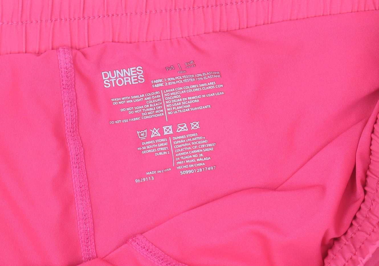 Dunnes Stores Men's Pink Athletic Running Shorts Size M