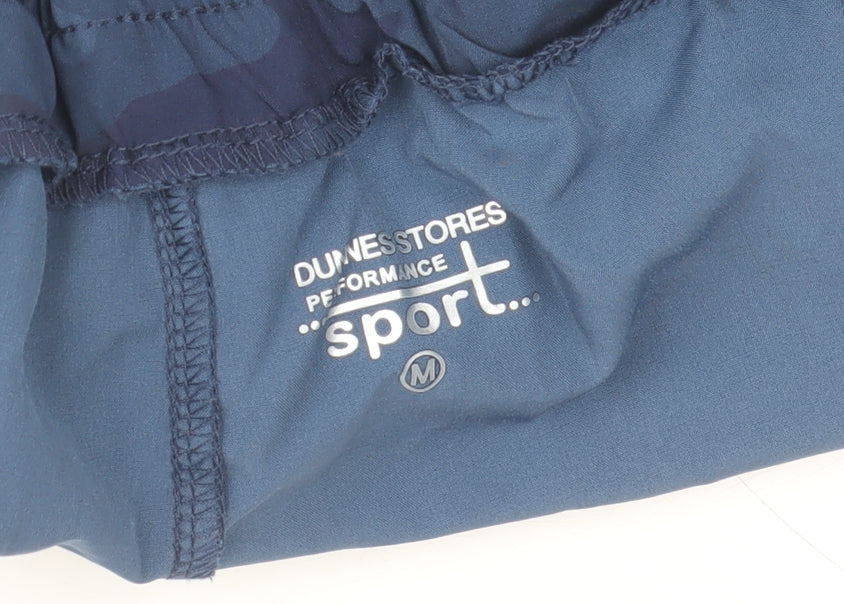 Dunnes Stores Men's Blue Camouflage Athletic Sports Shorts Size M