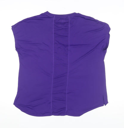 Womens UK Size M Dunnes Stores Purple Gym & Training Running & Jogging Yoga T-Sh