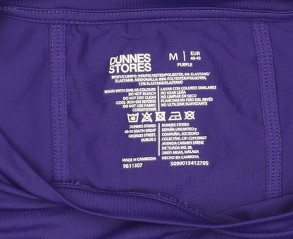 Womens UK Size M Dunnes Stores Purple Gym & Training Running & Jogging Yoga T-Sh
