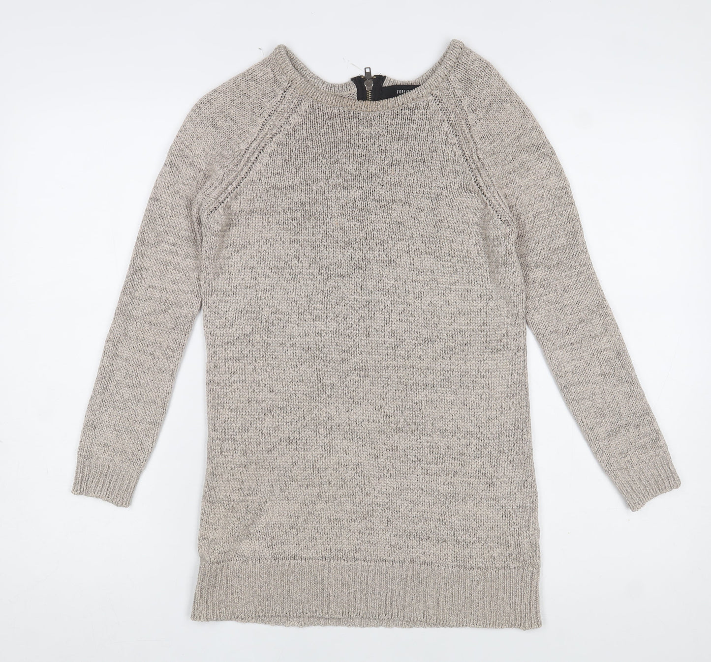 Forever 21 Women’s Beige Knit Pullover Jumper Small