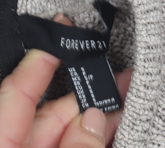 Forever 21 Women’s Beige Knit Pullover Jumper Small