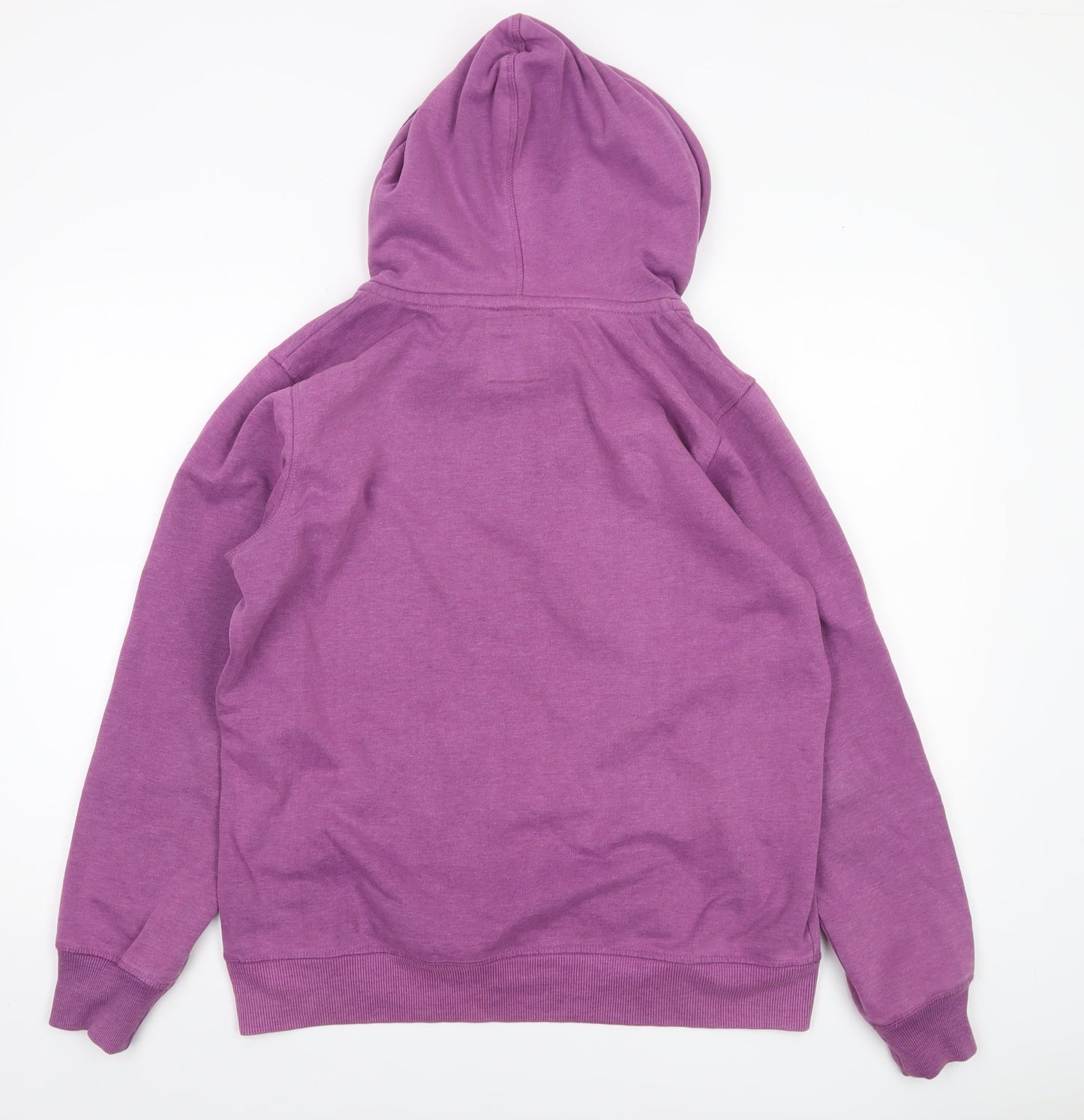 Crane College Team Womens Purple L Henley Hoodie Athletic Style