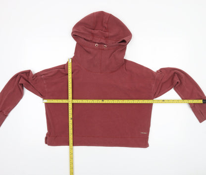 Womens UK Size L Sweaty Betty Red Pullover Hoodie