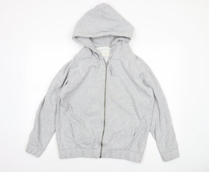 Womens UK Size 14 NEXT Grey Full Zip Hoodie