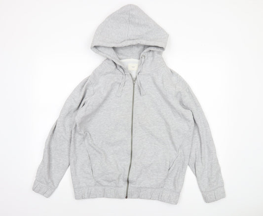 Womens UK Size 14 NEXT Grey Full Zip Hoodie