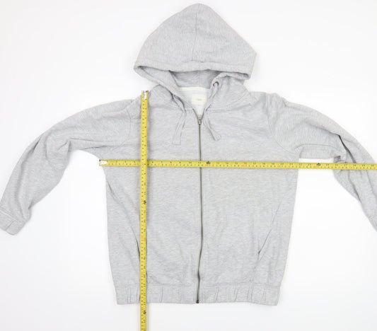Womens UK Size 14 NEXT Grey Full Zip Hoodie