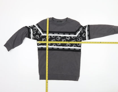 George Boys Grey Pudsey Space Print Sweatshirt 10-11 Years Pullover