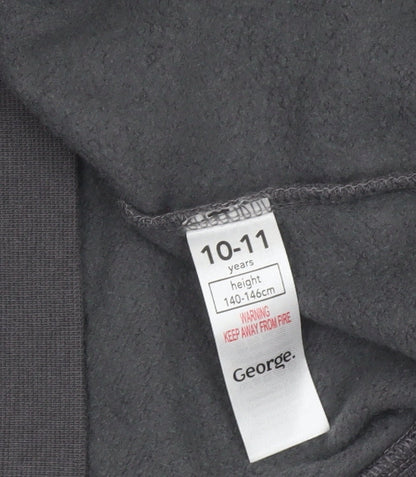 George Boys Grey Pudsey Space Print Sweatshirt 10-11 Years Pullover