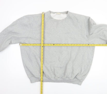 Mens UK Size 2XL Cotton Traders Grey Pullover Sweatshirt