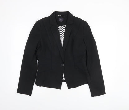 Marks and Spencer Womens Black Size 10 Classic Tailored Blazer