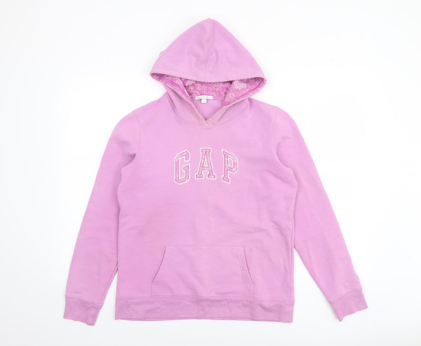 GAP Women Pink Pullover Hoodie Small Cotton Blend Casual