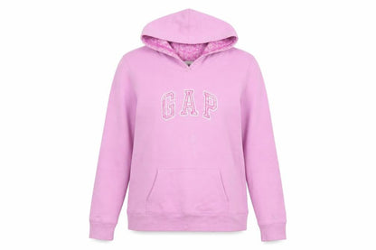 Gap Women Pink Pullover Hoodie Small Cotton Blend Casual