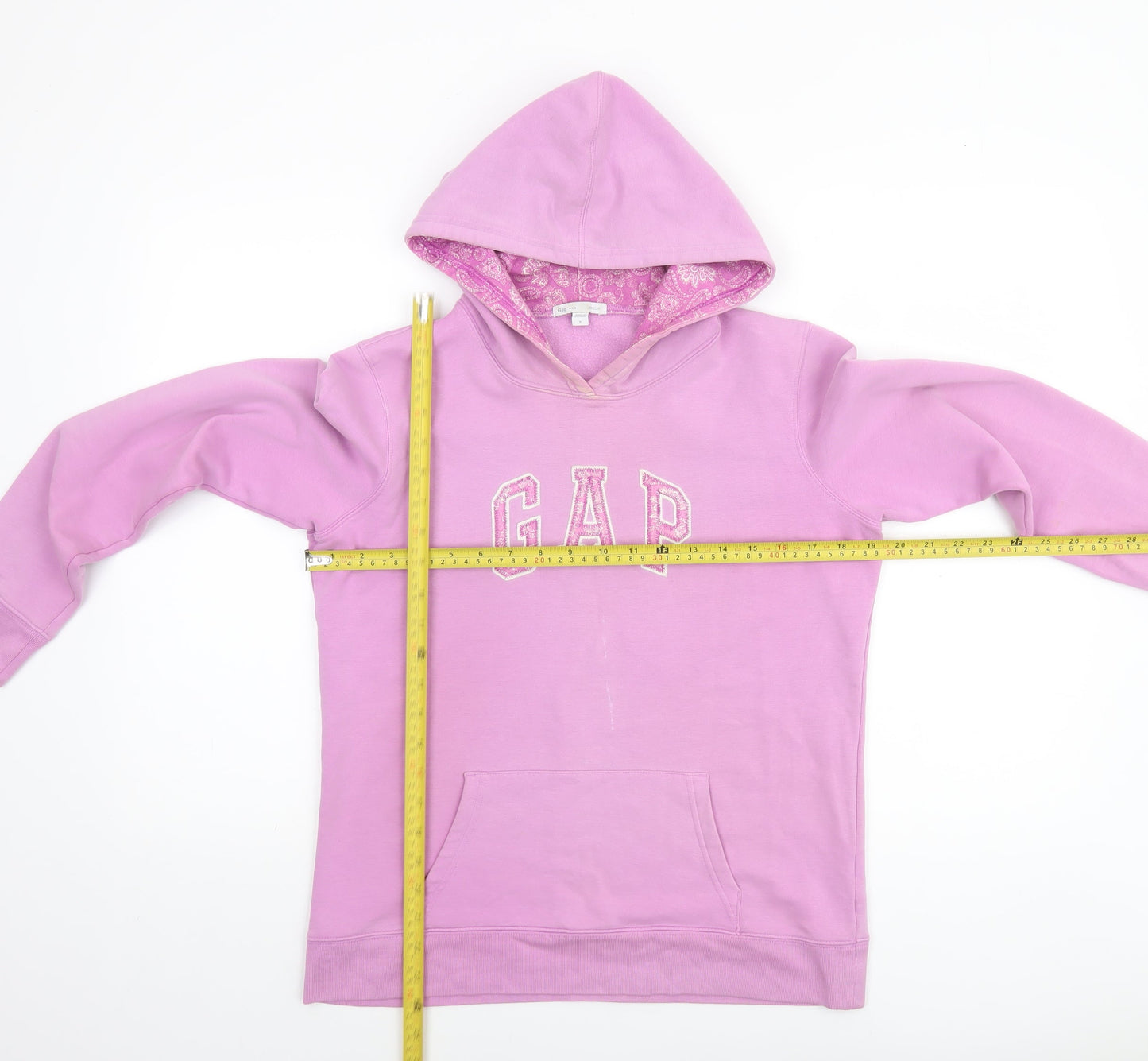 GAP Women Pink Pullover Hoodie Small Cotton Blend Casual