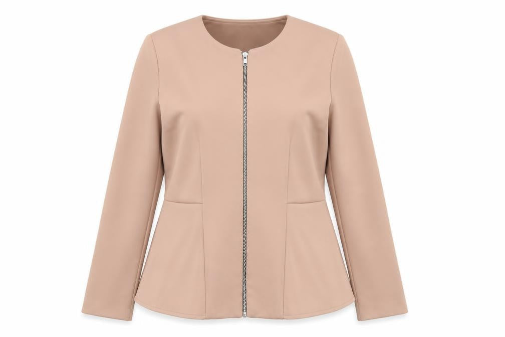 Womens UK Size 14 Topshop Beige Basic Jacket