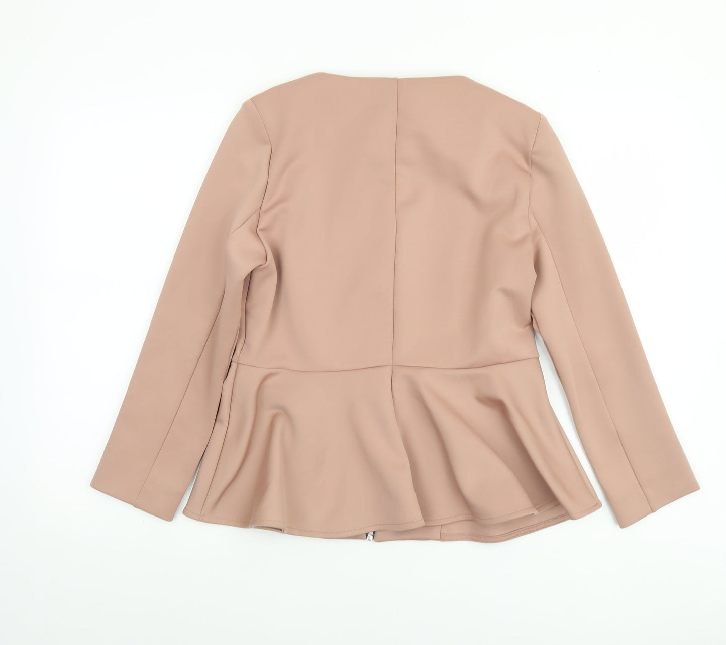 Womens UK Size 14 Topshop Beige Basic Jacket