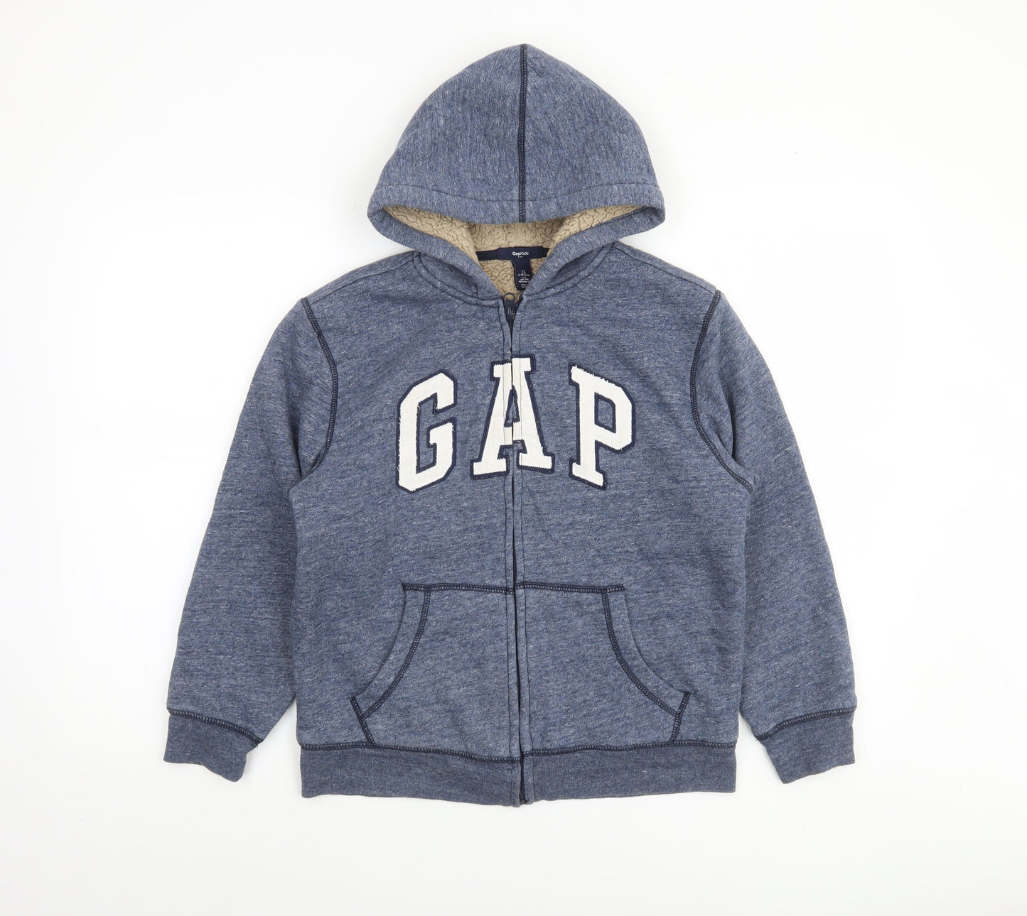 Boys UK Size 10-11 Years Gap Blue Full Zip Hoodie