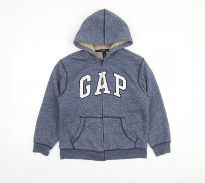Boys UK Size 10-11 Years Gap Blue Full Zip Hoodie