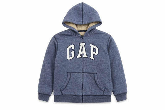 Boys UK Size 10-11 Years Gap Blue Full Zip Hoodie