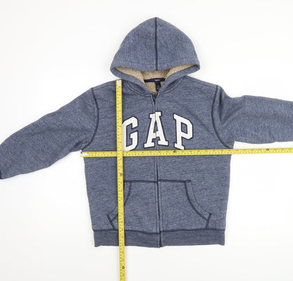 Boys UK Size 10-11 Years Gap Blue Full Zip Hoodie
