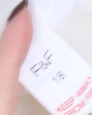 F&F Women Ivory Tweed Button Up Blazer Jacket Size 18