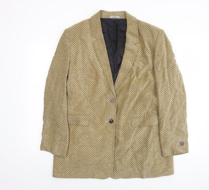 Marks and Spencer Women’s Gold Woven Blazer UK 16 Classic Fit