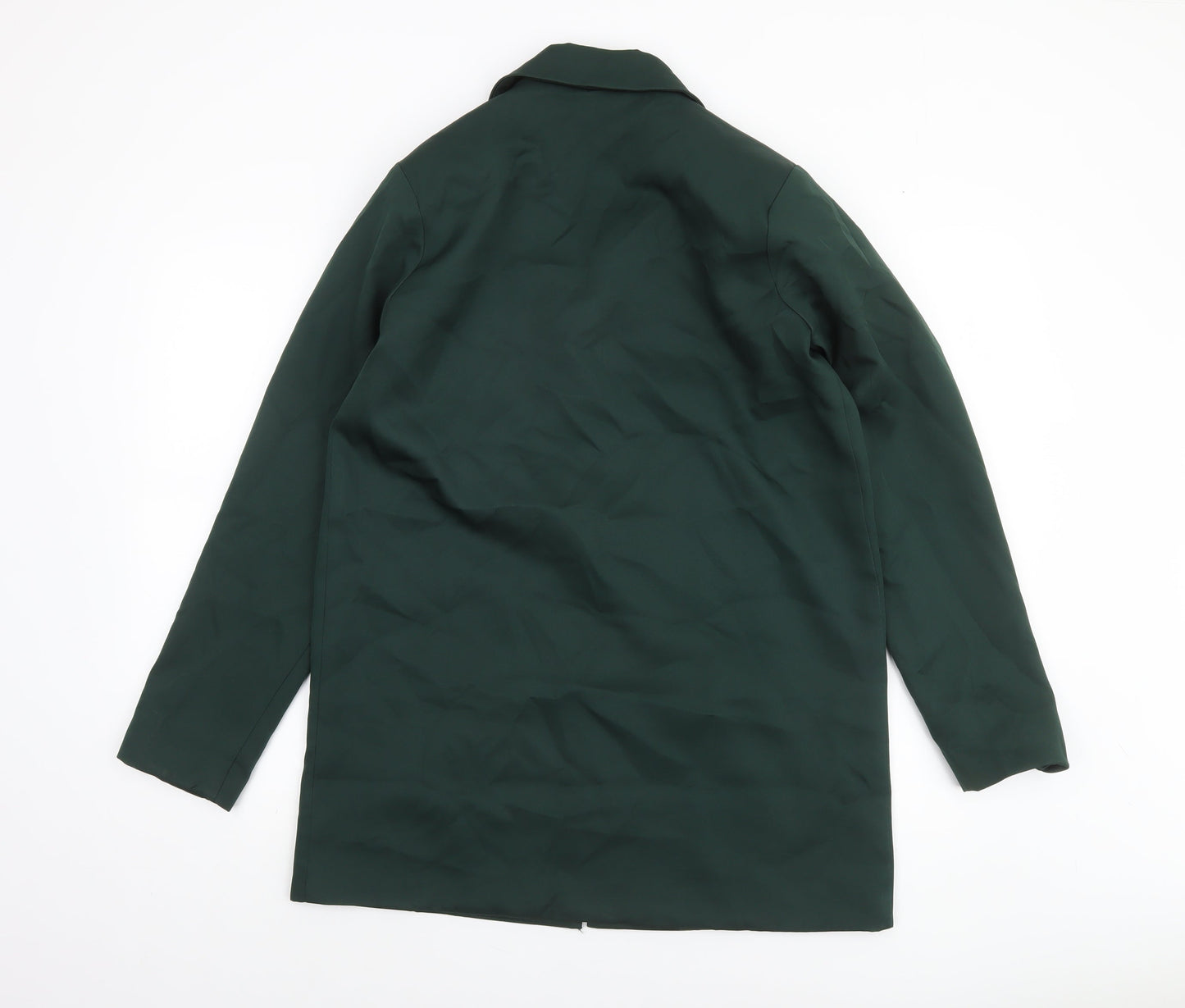 PrettyLittleThing Women Green Regular Fit Notch Lapel Blazer UK 6