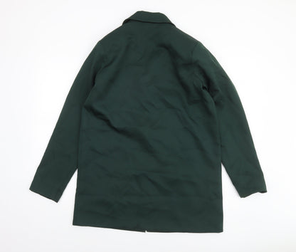 PrettyLittleThing Women Green Regular Fit Notch Lapel Blazer UK 6