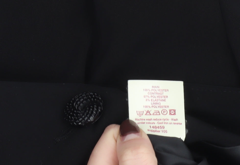 Bonmarché Women’s Black Size 12 Tuxedo Blazer Jacket
