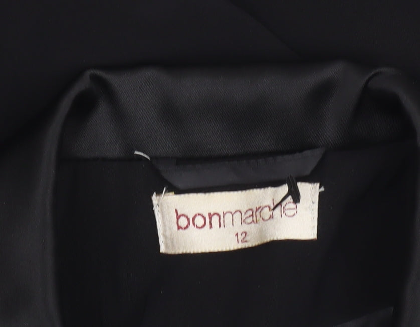 Bonmarché Women’s Black Size 12 Tuxedo Blazer Jacket