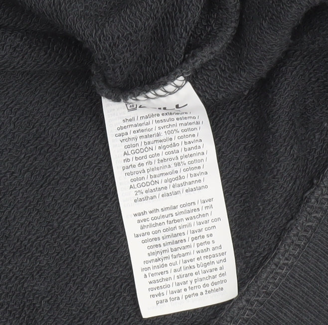 O'Neill Boys Black Cotton Crew Neck Pullover Sweatshirt Size 12 Years