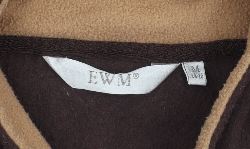 Womens UK Size M EWM Brown Basic Jacket