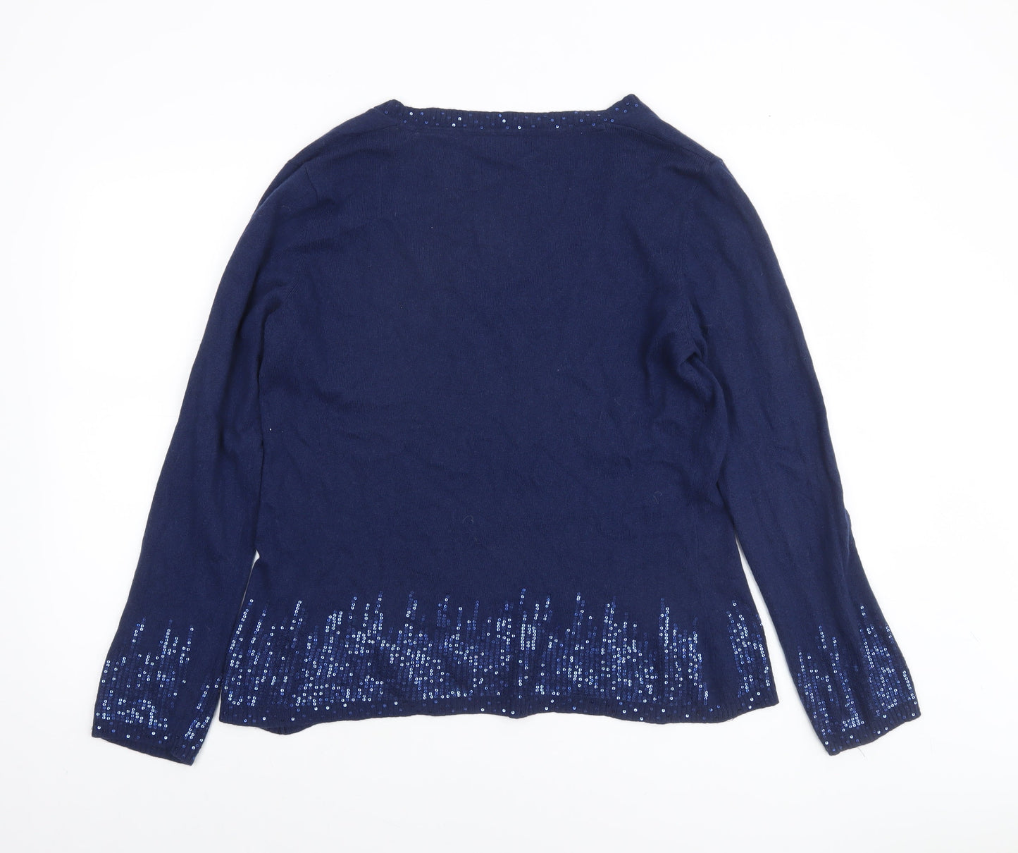 Womens UK Size 16 Marks and Spencer Blue Pullover Jumper