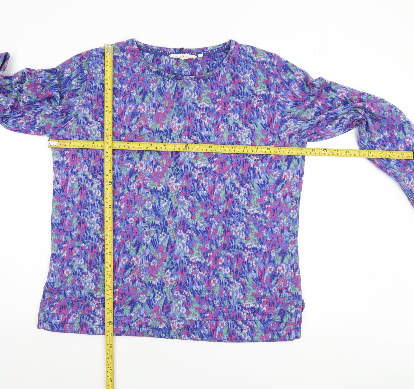 Country Rose Women's Multicoloured Floral Knit Pullover Jumper M