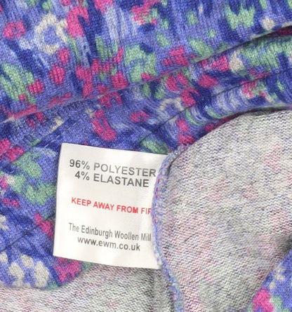 Country Rose Women's Multicoloured Floral Knit Pullover Jumper M