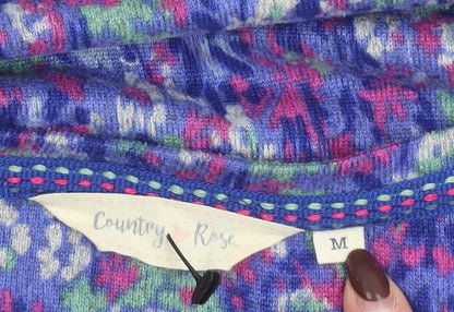 Country Rose Women's Multicoloured Floral Knit Pullover Jumper M