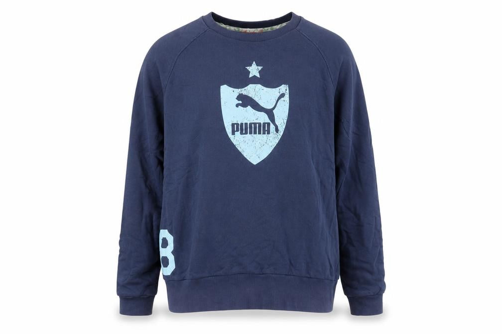 Mens UK Size XL PUMA Blue Pullover Sweatshirt