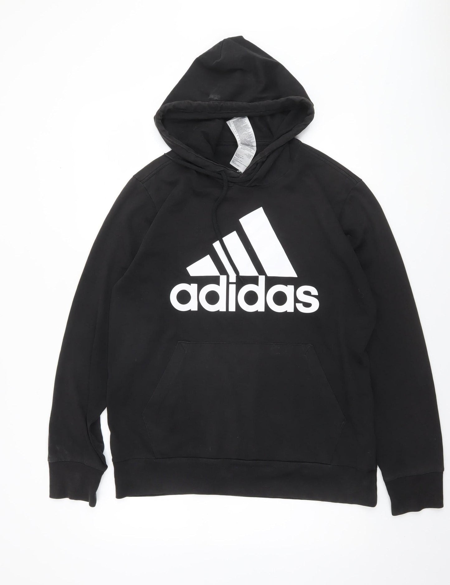 Adidas Men's Black Pullover Hoodie M Regular Fit Sportswear