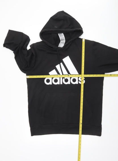 Adidas Men's Black Pullover Hoodie M Regular Fit Sportswear