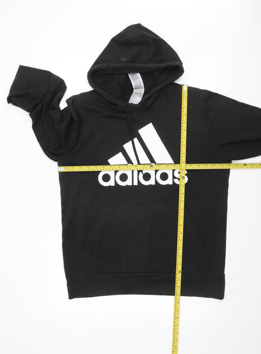 Adidas Men's Black Pullover Hoodie M Regular Fit Sportswear