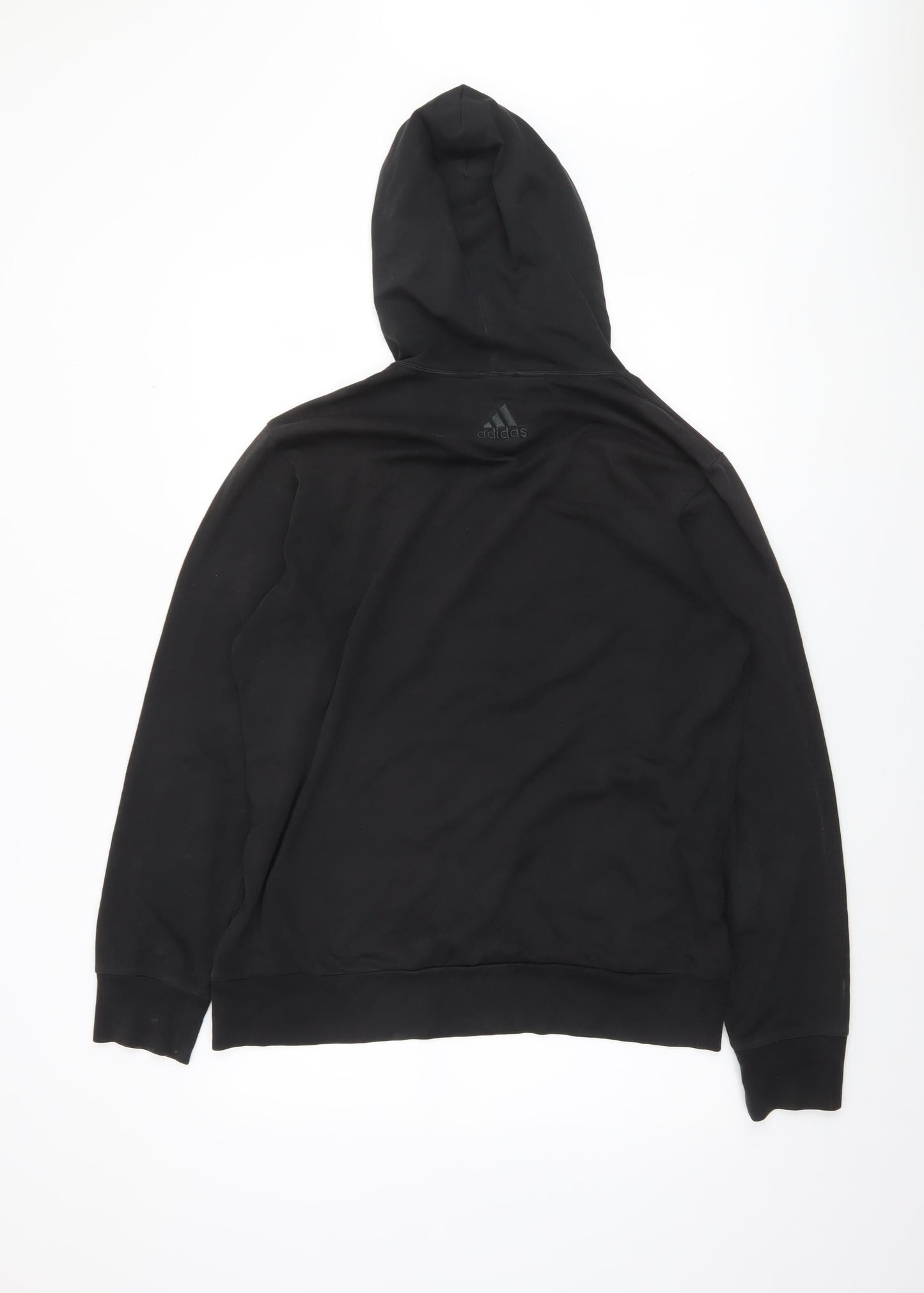 Adidas Men's Black Pullover Hoodie M Regular Fit Sportswear