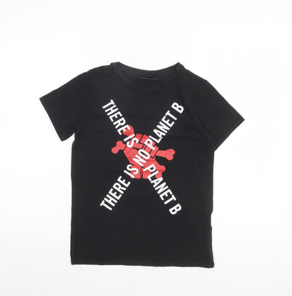 Boys UK Size 10 Years John Richmond Black Basic T-Shirt