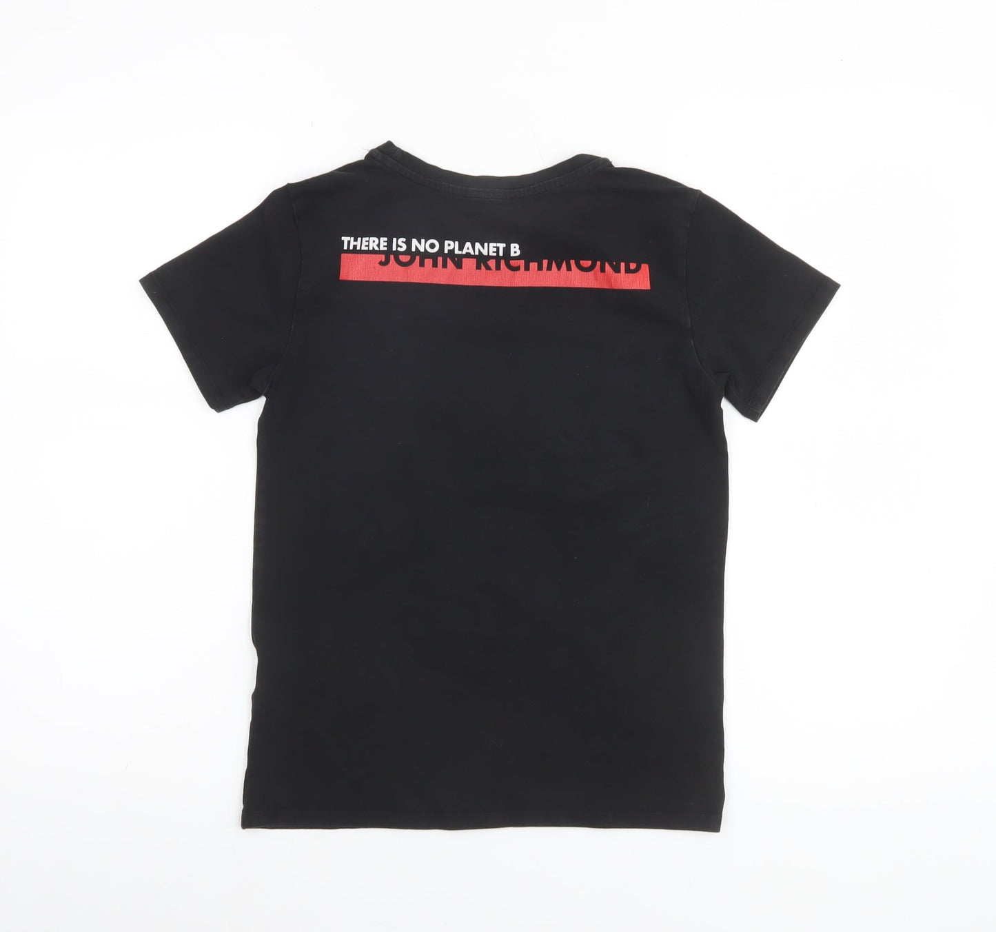 Boys UK Size 10 Years John Richmond Black Basic T-Shirt