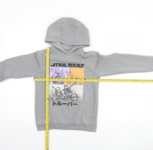 Boys UK Size 9-10 Years Pepco Grey Pullover Hoodie