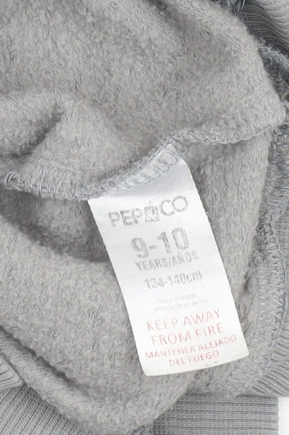 Boys UK Size 9-10 Years Pepco Grey Pullover Hoodie