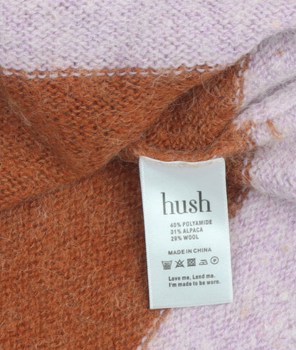 Hush Women Multicoloured M Striped Alpaca Blend Chunky Pullover Jumper