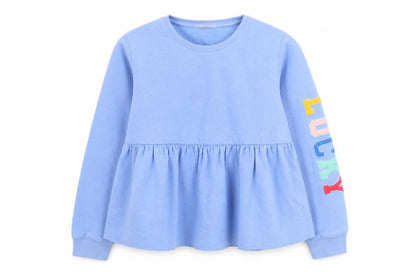 Marks and Spencer Girls Blue 'Lucky' Pullover Sweatshirt 12-13 Years