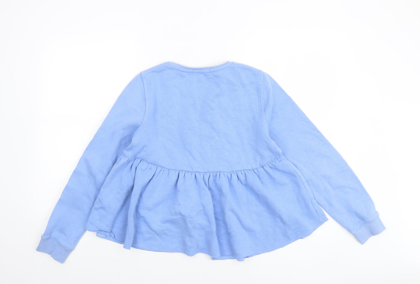 Marks and Spencer Girls Blue 'Lucky' Pullover Sweatshirt 12-13 Years