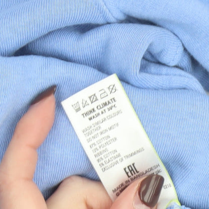 Marks and Spencer Girls Blue 'Lucky' Pullover Sweatshirt 12-13 Years